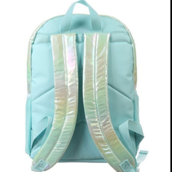 NEW! Accessory Innovations Nordstrom Iridescent kitty quilted backpack NWT - Picture 7 of 9